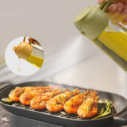 Glass Oil Sprayer Dispenser with Refillable Design | Easy Control for Cooking Oil and Salad Dressing