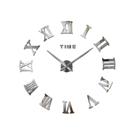 Wall Clocks for Living Room, Large Wall Clock 3D Acrylic Mirror Geometric Design