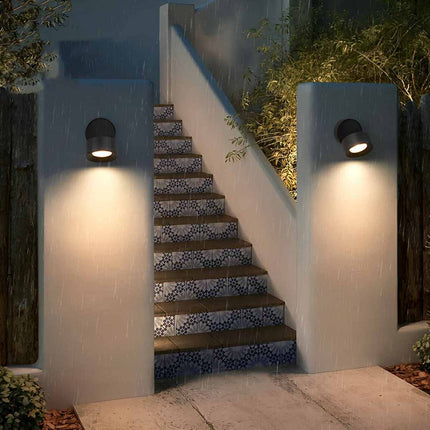 Outdoor Wall Sconce with 360° Rotation | Modern Adjustable Lighting for Versatile Illumination 4
