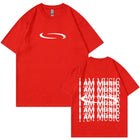 Oversized T-Shirt for Men with I AM MUSIC Logo | Hip Hop Graphic Tee for Casual Comfort 0