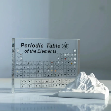Illuminated Periodic Table Display with Real Elements and LED Lighting | Unique Science Gift for Learning and Decor