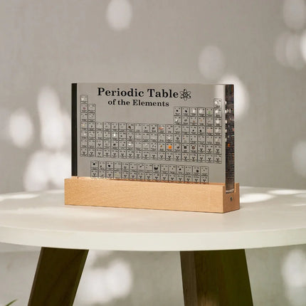Illuminated Periodic Table Display with Real Elements and LED Lighting | Unique Science Gift for Learning and Decor