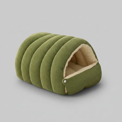 Cozy Plush Pet Bed Cat Cave with Warm Lining | Indoor Sleeping House for Cats and Small Dogs