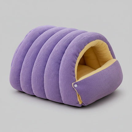 Cozy Plush Pet Bed Cat Cave with Warm Lining | Indoor Sleeping House for Cats and Small Dogs