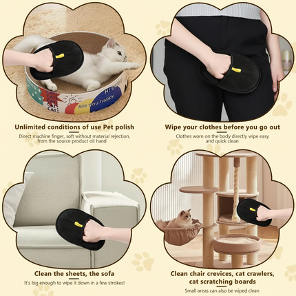 Pet Hair Remover Glove for Quick Cleaning | Reusable Design for Furniture, Clothing, and Pet Grooming
