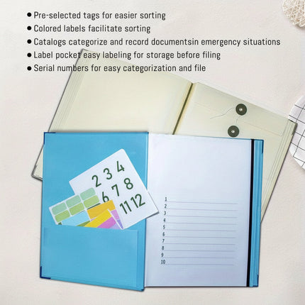 Document Binder Organizer in Pink with Labeled Folders | Compact File Storage for Home Records and Office Documents