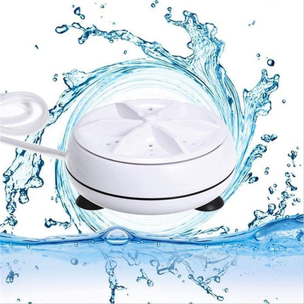 Portable Mini Washing Machine with Ultrasonic Cleaning | USB Powered for Travel and Small Loads