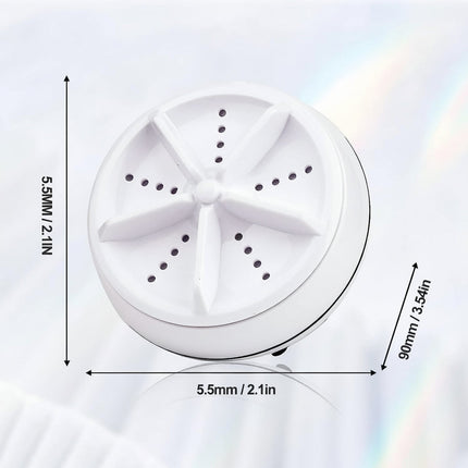 Portable Mini Washing Machine with Ultrasonic Cleaning | USB Powered for Travel and Small Loads