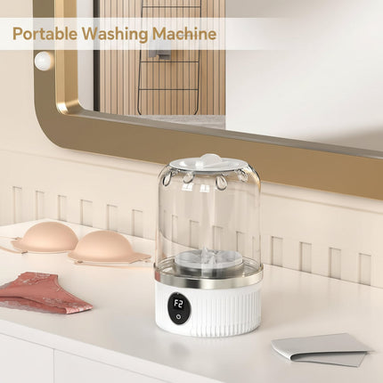 Portable Mini Washing Machine with USB Power for Quick Personal Laundry | Compact Design for Travel and Small Spaces