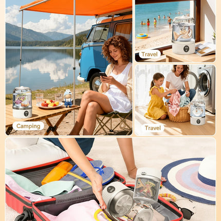 Portable Mini Washing Machine with USB Power for Quick Personal Laundry | Compact Design for Travel and Small Spaces