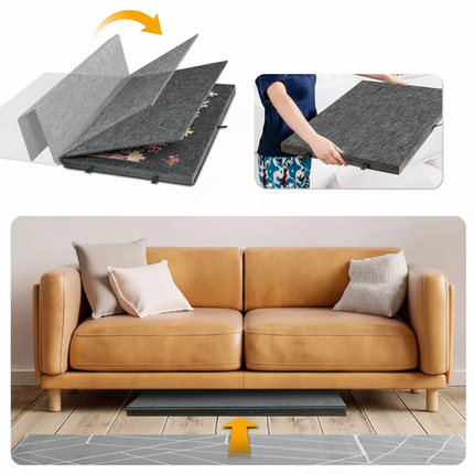 Adjustable Jigsaw Puzzle Board Storage Case with Built-in Drawers | Organize and Assemble Puzzles Effortlessly