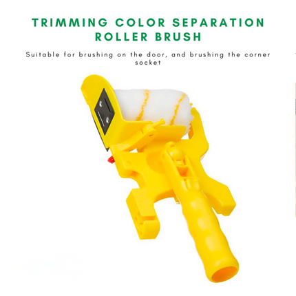 Precision Roller Brush for Textured Walls with Ergonomic Grip | Clean Edges for Flawless Home Painting