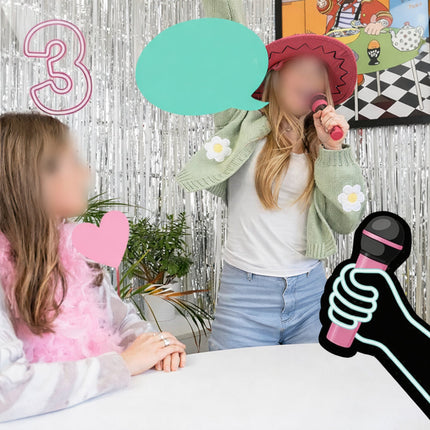 Karaoke Card Game with Foam Microphone | Fun Singing Challenge for Parties and Family Gatherings