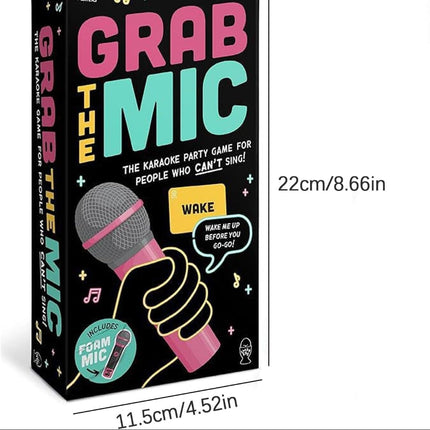 Karaoke Card Game with Foam Microphone | Fun Singing Challenge for Parties and Family Gatherings