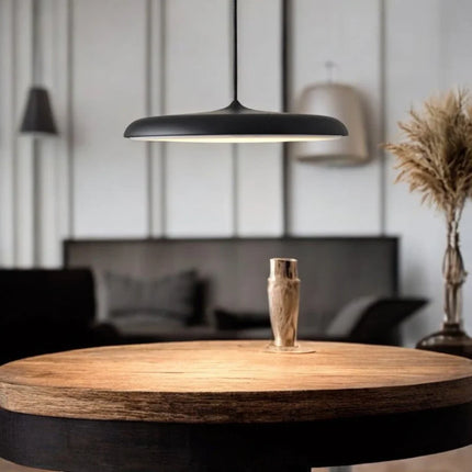 Pendant Light Nordic Disc with Adjustable Height | Minimalist LED Pendant Lighting for Cozy Kitchen Ambiance 8