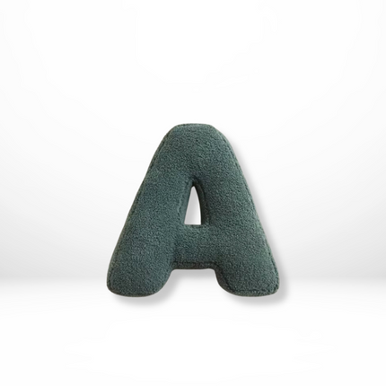 Throw Pillow Alphabet Letter A to Z, Decorative Pillow Velvet for Sofa and Nursery Decor, Monogram Personalized Gift_01