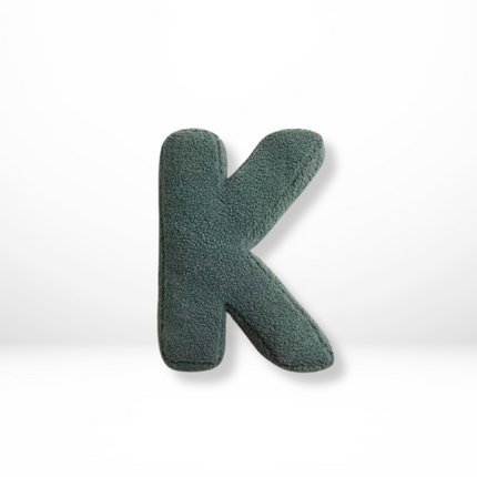 Throw Pillow Alphabet Letter A to Z, Decorative Pillow Velvet for Sofa and Nursery Decor, Monogram Personalized Gift_11