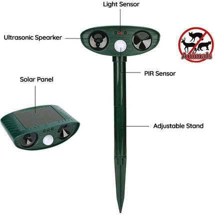 Raccoon Deterrent, Solar Ultrasonic Pest Repeller with Motion Sensor – image 7