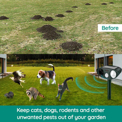 Raccoon Deterrent, Solar Ultrasonic Pest Repeller with Motion Sensor – image 4