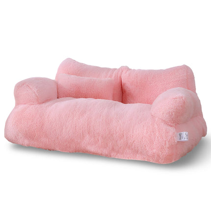Washable Pet Bed Sofa for Dogs and Cats with Removable Cover | Cozy Lounge Couch for Comfortable Napping