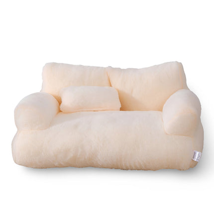 Washable Pet Bed Sofa for Dogs and Cats with Removable Cover | Cozy Lounge Couch for Comfortable Napping