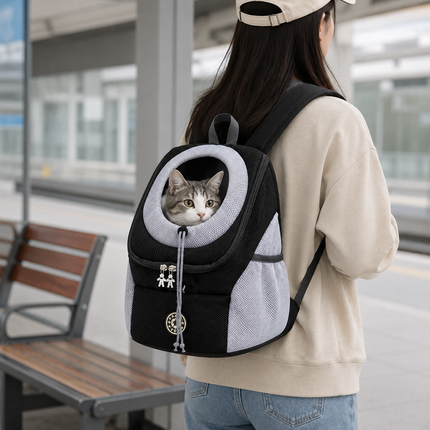 Pet Carrier Backpack for Dogs with Breathable Mesh Design | Hands-Free Travel for Comfort and Convenience