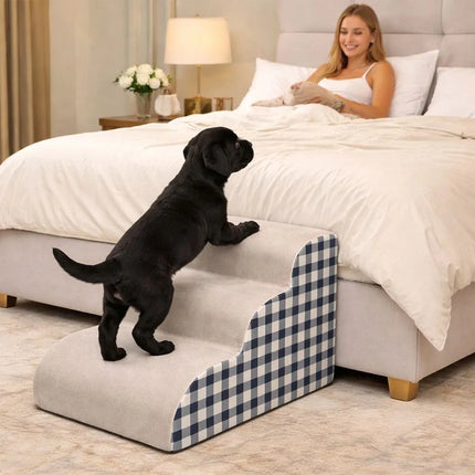 Pet Stairs with Non-Slip High-Density Foam | Cushioned Steps for Safe and Comfortable Climbing 4