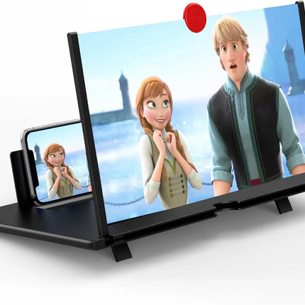 Phone Screen Magnifier 12 Inch Foldable with 3-5x Enlarged View | Battery-Free Display Enhancer for Movies and Gaming 0