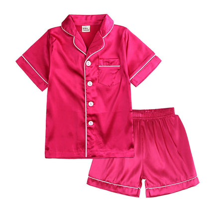 Kids Pajama Set with Button Top and Elastic Waist Pants | Comfortable Sleepwear for Bedtime and Lounging