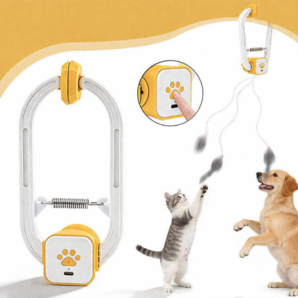 Interactive Cat Toy with USB Rechargeable Teaser String | Engaging Play for Indoor Feline Fun