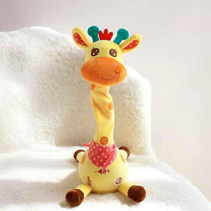 Interactive Singing Giraffe Plush Toy with 60 Nursery Rhymes | Soft Baby-Safe Companion for Early Childhood Development