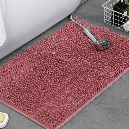 Plush Chenille Bath Mat | Non-Slip Absorbent Bathroom Rug for Comfort 10