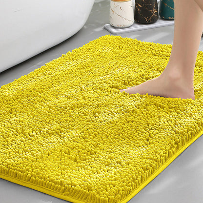 Plush Chenille Bath Mat | Non-Slip Absorbent Bathroom Rug for Comfort 11