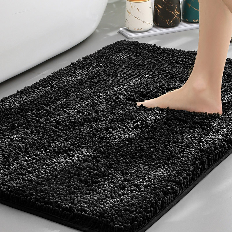 Plush Chenille Bath Mat | Non-Slip Absorbent Bathroom Rug for Comfort 2