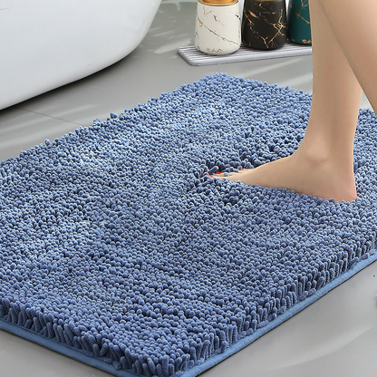 Plush Chenille Bath Mat | Non-Slip Absorbent Bathroom Rug for Comfort 4