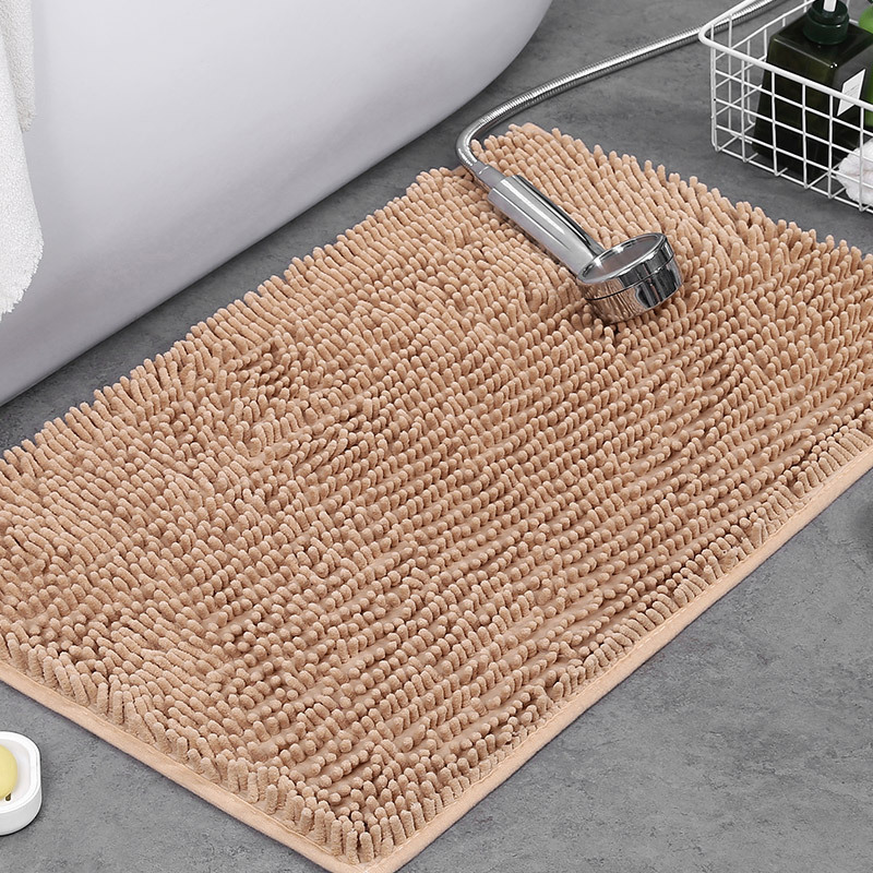 Plush Chenille Bath Mat | Non-Slip Absorbent Bathroom Rug for Comfort 5
