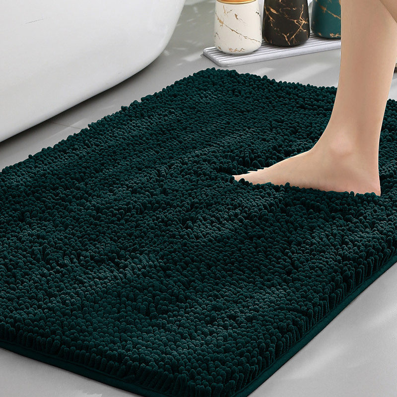 Plush Chenille Bath Mat | Non-Slip Absorbent Bathroom Rug for Comfort 7