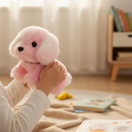 Interactive Plush Puppy Toy that Walks & Barks | Engaging Battery-Powered Play for Kids