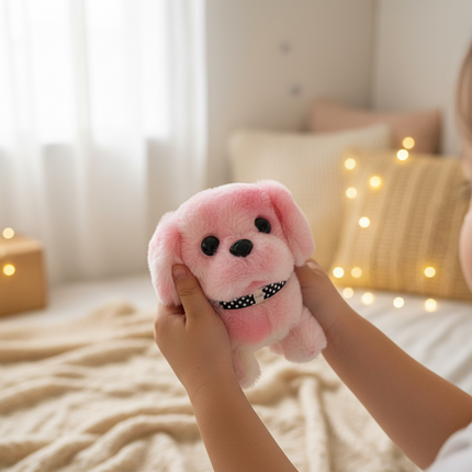 Interactive Plush Puppy Toy that Walks & Barks | Engaging Battery-Powered Play for Kids