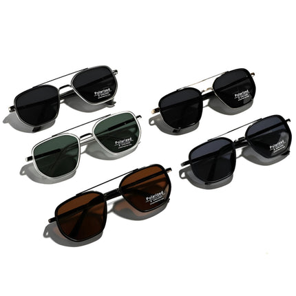 Polarized Sunglasses Retro Square with UV400 Protection | Stylish Glare Reduction for Everyday Wear and Outdoor Activities