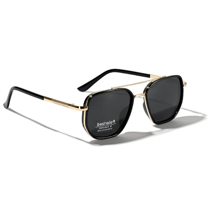 Polarized Sunglasses Retro Square with UV400 Protection | Stylish Glare Reduction for Everyday Wear and Outdoor Activities