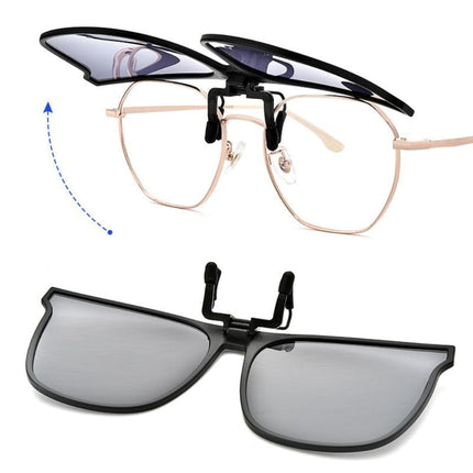 Polarized Clip-On Sunglasses with UV Protection | Foldable Design for Glare-Free Vision on Bright Days