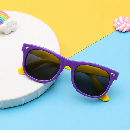 Kids Polarized Sunglasses with UV Protection and Flexible Frame | Lightweight Wraparound Design for Ultimate Comfort
