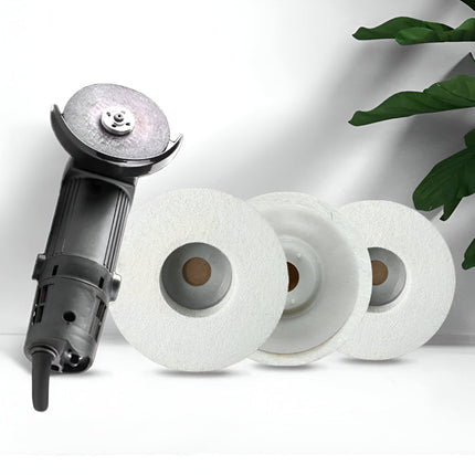 Wool Polishing Wheel Disc Set for Angle Grinder | Durable Buffing Pads for Metal, Wood, and Plastic Finishing
