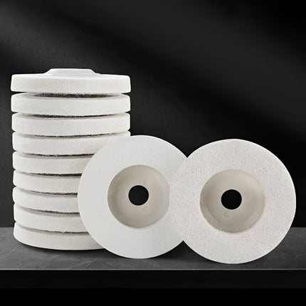 Wool Polishing Wheel Disc Set for Angle Grinder | Durable Buffing Pads for Metal, Wood, and Plastic Finishing