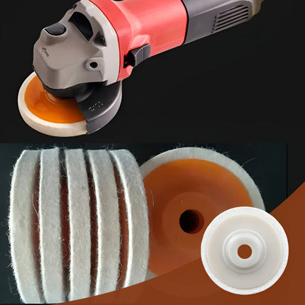 Wool Polishing Wheel Disc Set for Angle Grinder | Durable Buffing Pads for Metal, Wood, and Plastic Finishing