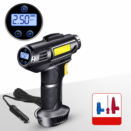 Portable Air Compressor Tire Inflator with Auto Stop Function | Cordless Design for Quick Tire Care and Inflation