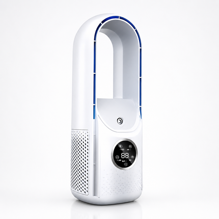 Portable Air Conditioner with Bladeless Design for Quiet Cooling | Efficient Airflow for Bedrooms and Offices