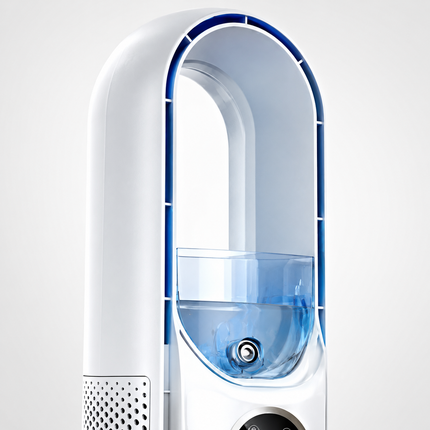 Portable Air Conditioner with Bladeless Design for Quiet Cooling | Efficient Airflow for Bedrooms and Offices