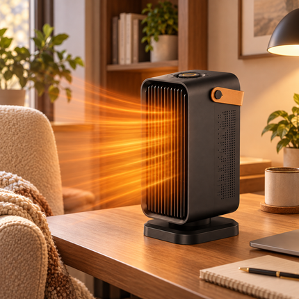 Space Heater, Portable Electric Heater with Oscillation and 3 Heat Settings, Ceramic Space Heater for Bedroom and Office_01